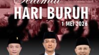 Selamat memperingati Hari Buruh, 1 Mei 2026.Pimpinan dan Anggota DPRD Kabupaten Ogan Ilir menguc